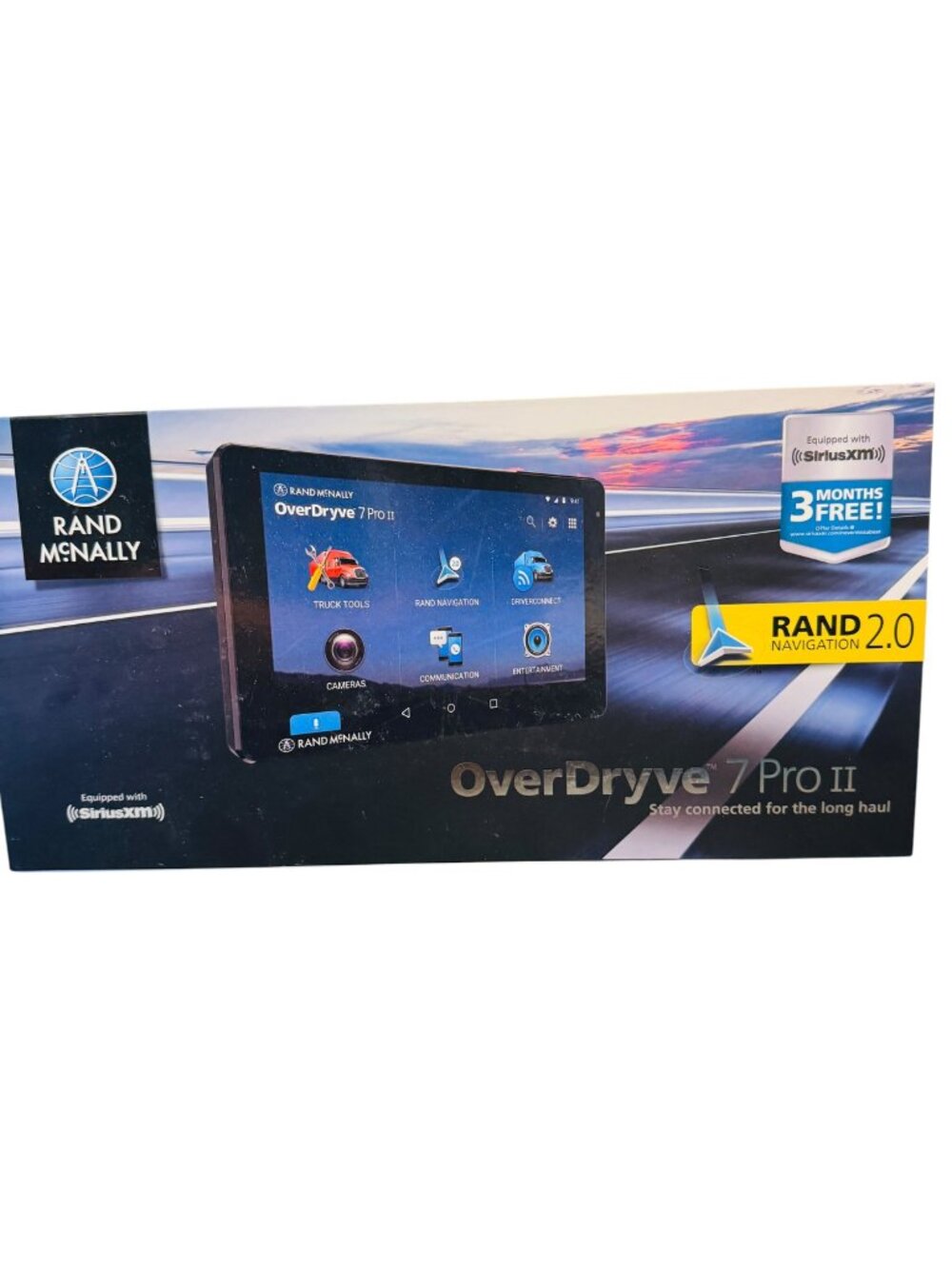 Rand McNally OverDryve 7 Pro II Truck GPS With Dash Cam Wi-Fi Services & 3-Month